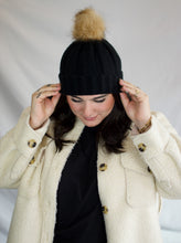 Load image into Gallery viewer, Fur Pom Beanie